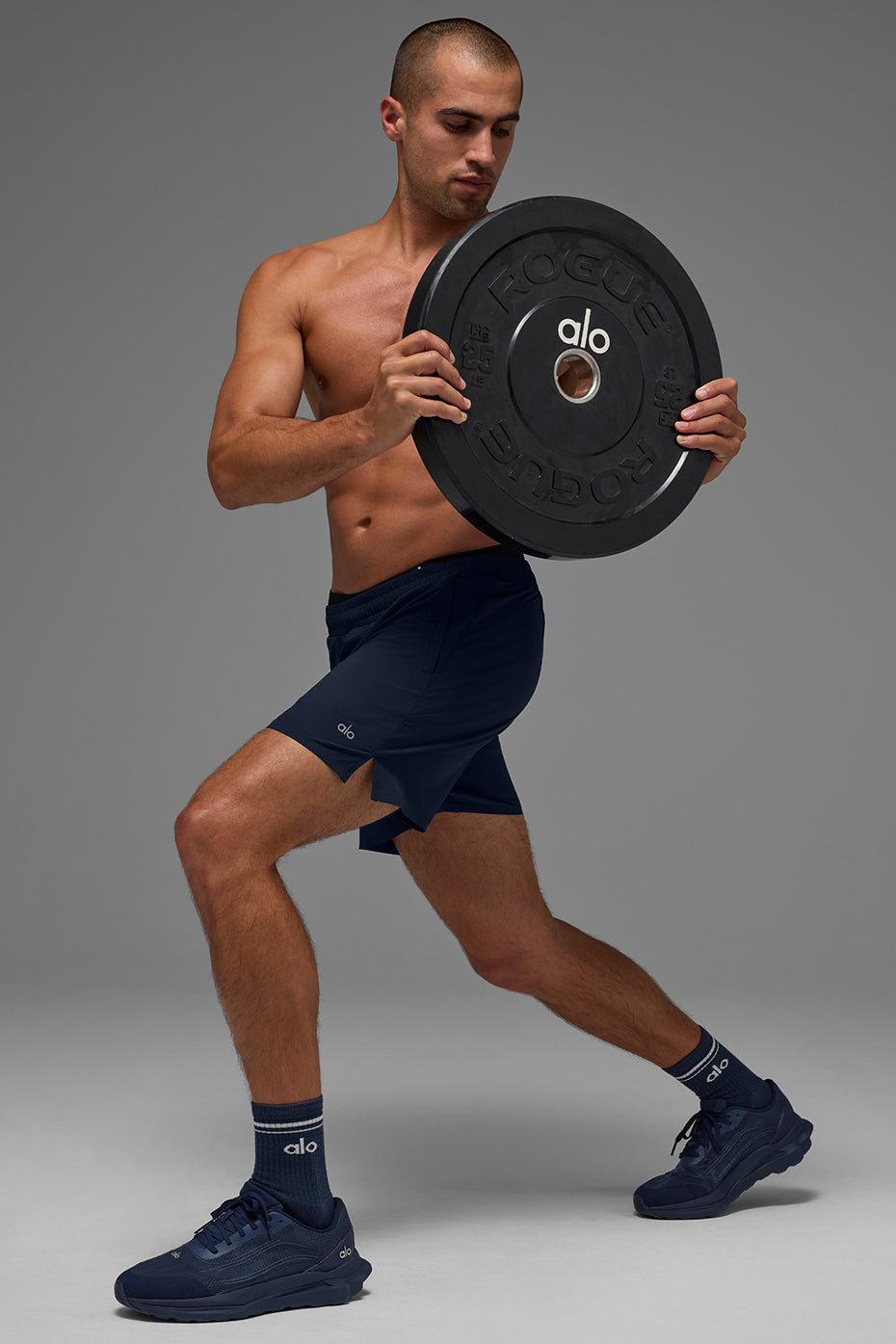 5" Traction Running Short - Navy image 6