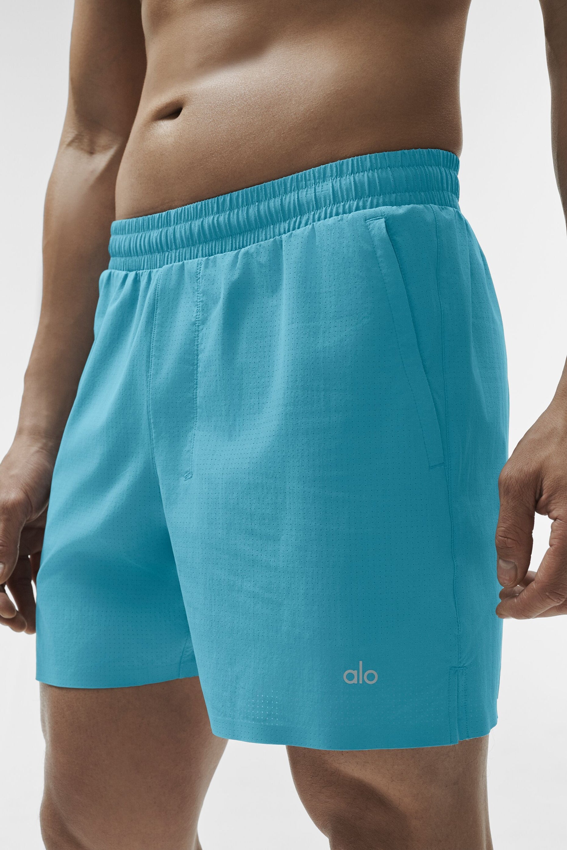5" Traction Running Short - Blue Breeze image 2
