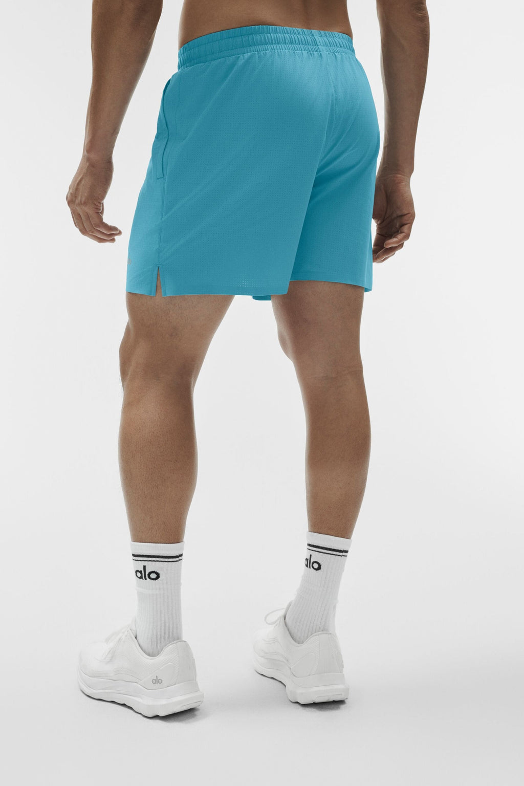 5" Traction Running Short - Blue Breeze image 4