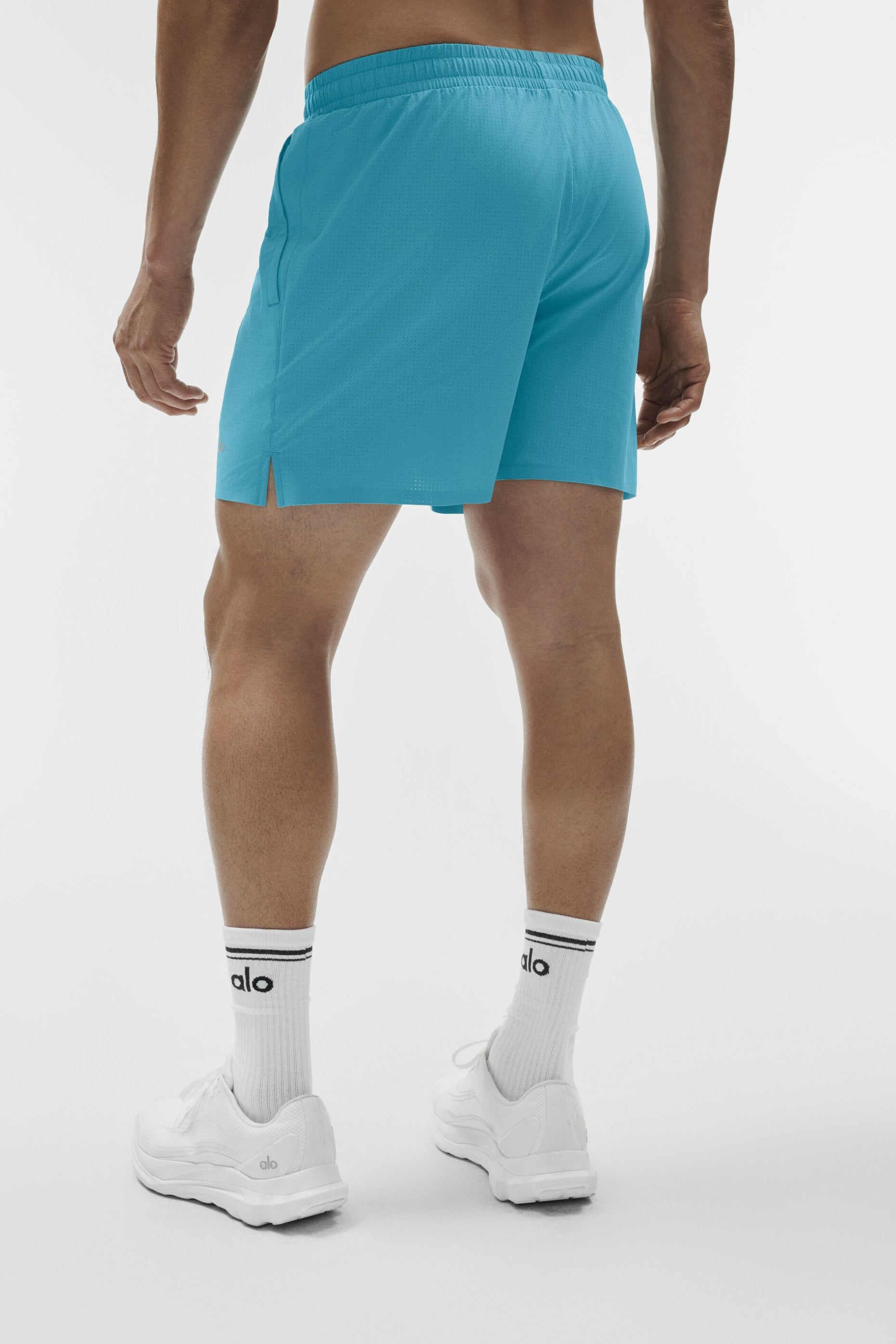 5" Traction Running Short - Blue Breeze image 4