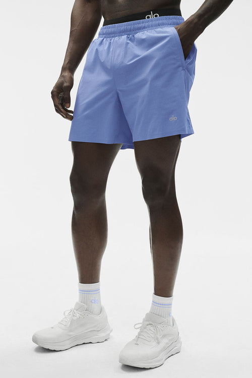 5" Traction Running Short - Provence Blue image 1
