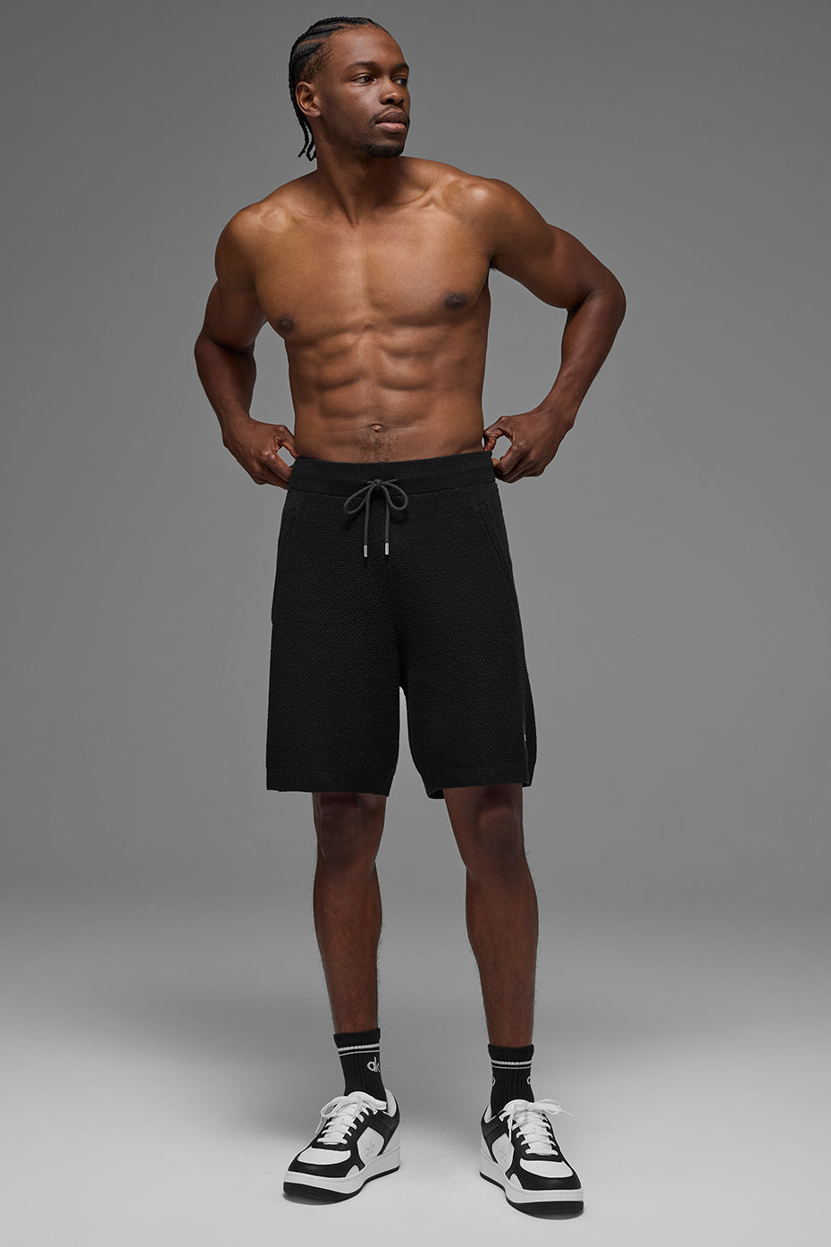 7" Sports Club Sweater Knit Short - Black image 4