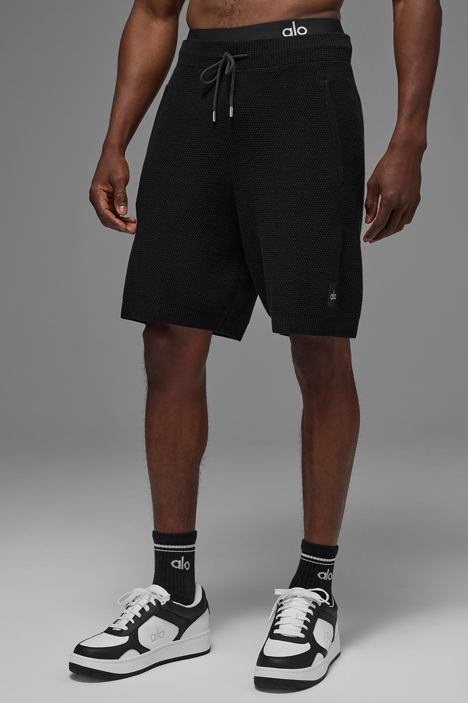 7" Sports Club Sweater Knit Short - Black image 1