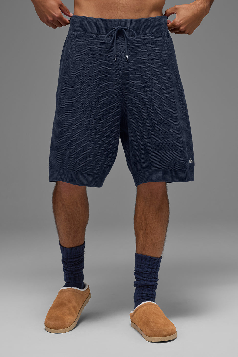 7" Sports Club Sweater Knit Short - Navy image 3