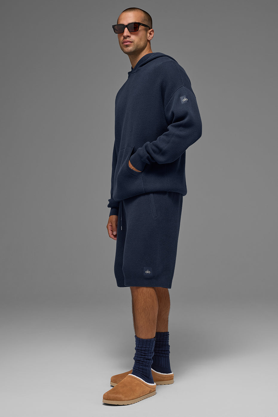 7" Sports Club Sweater Knit Short - Navy image 5