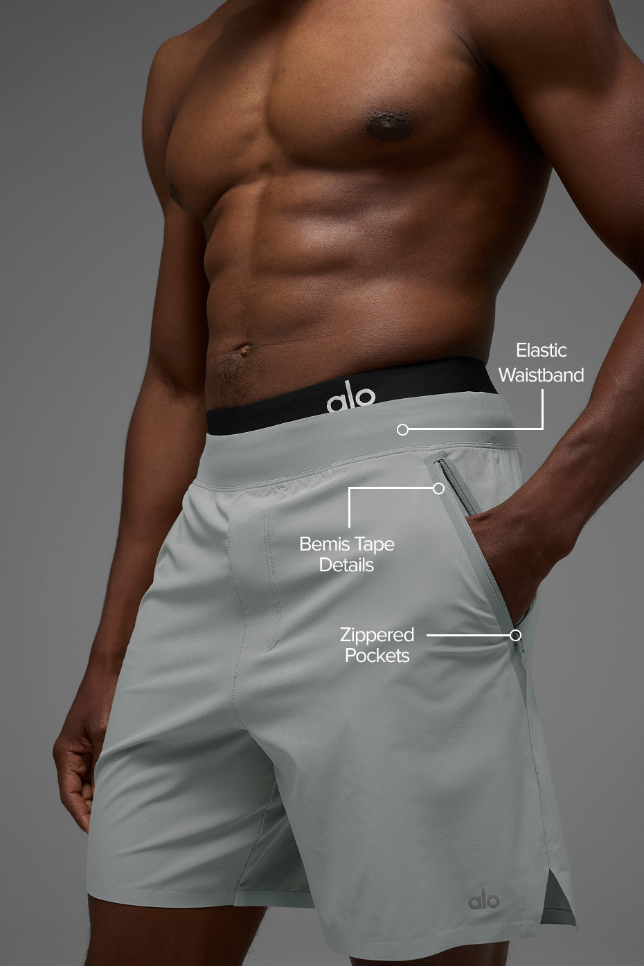 7" Repetition Pro Short - Lunar Grey image 2
