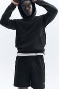 7" Waffle Lounge Short - Black image 1
