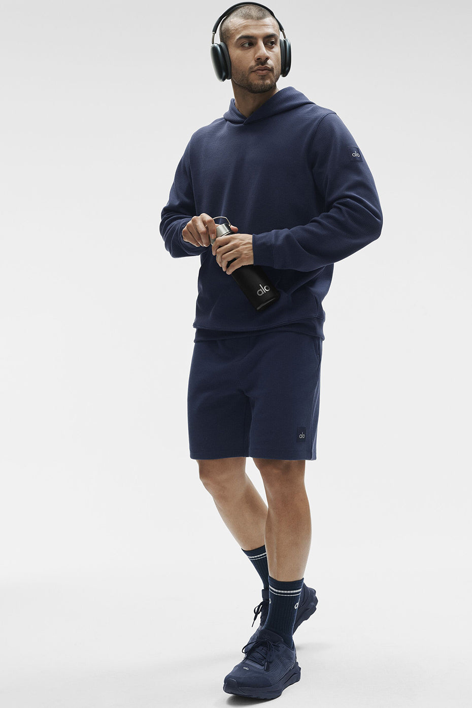 7" Waffle Lounge Short - Navy image 5