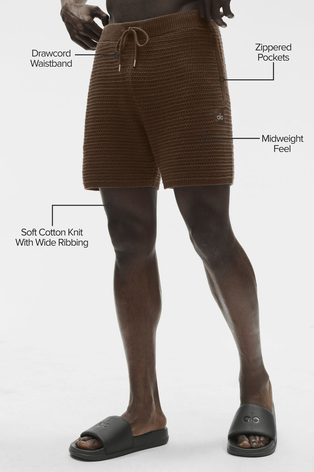 5" Shift Knit Short - Espresso image 2