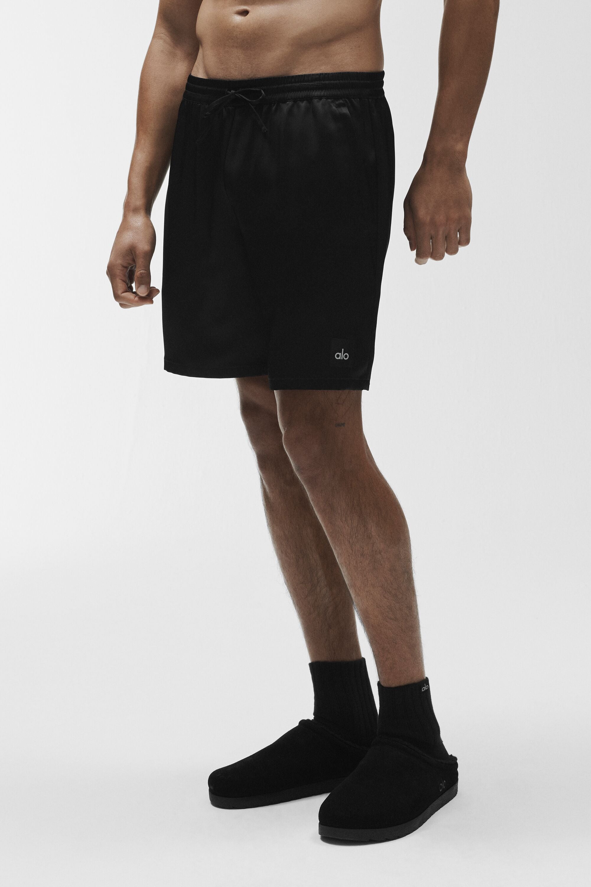 7" Satin Horizon Short - Black image 3