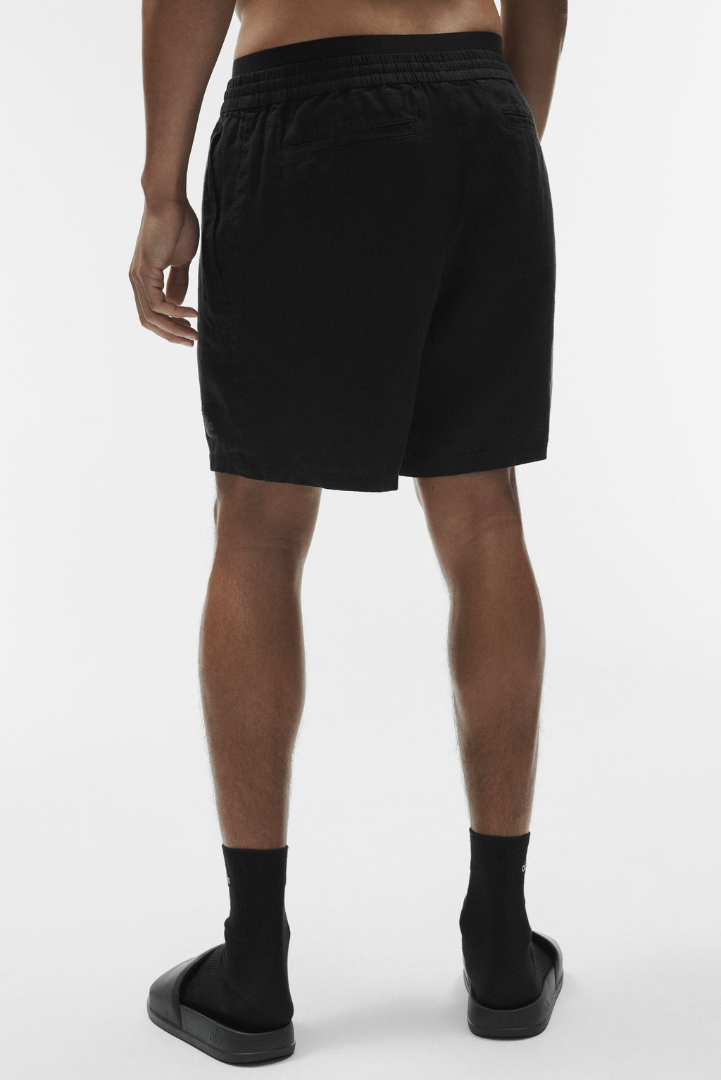 7" Linen Days Short - Black image 3