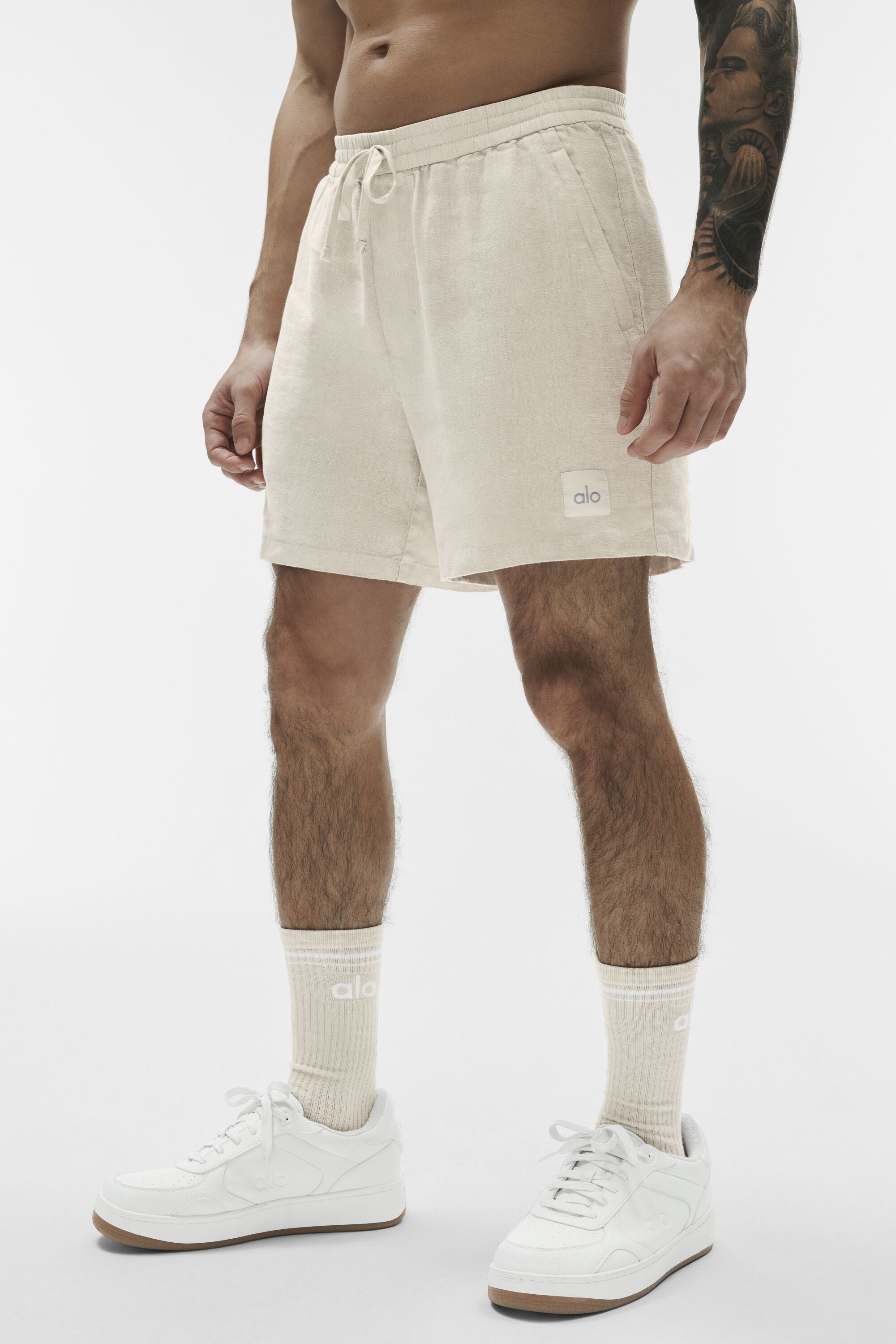 7" Linen Days Short - Bone image 1