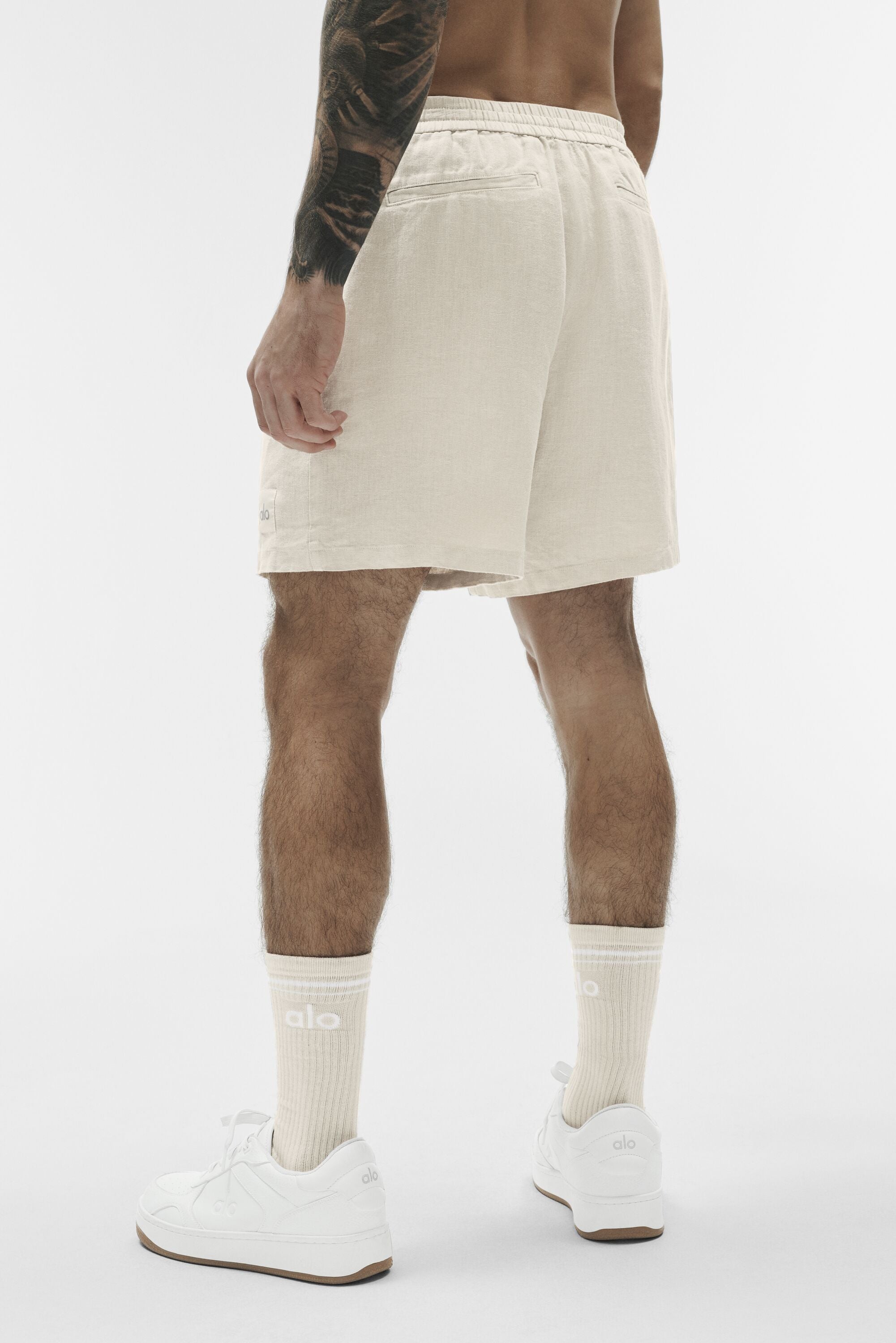 7" Linen Days Short - Bone image 3