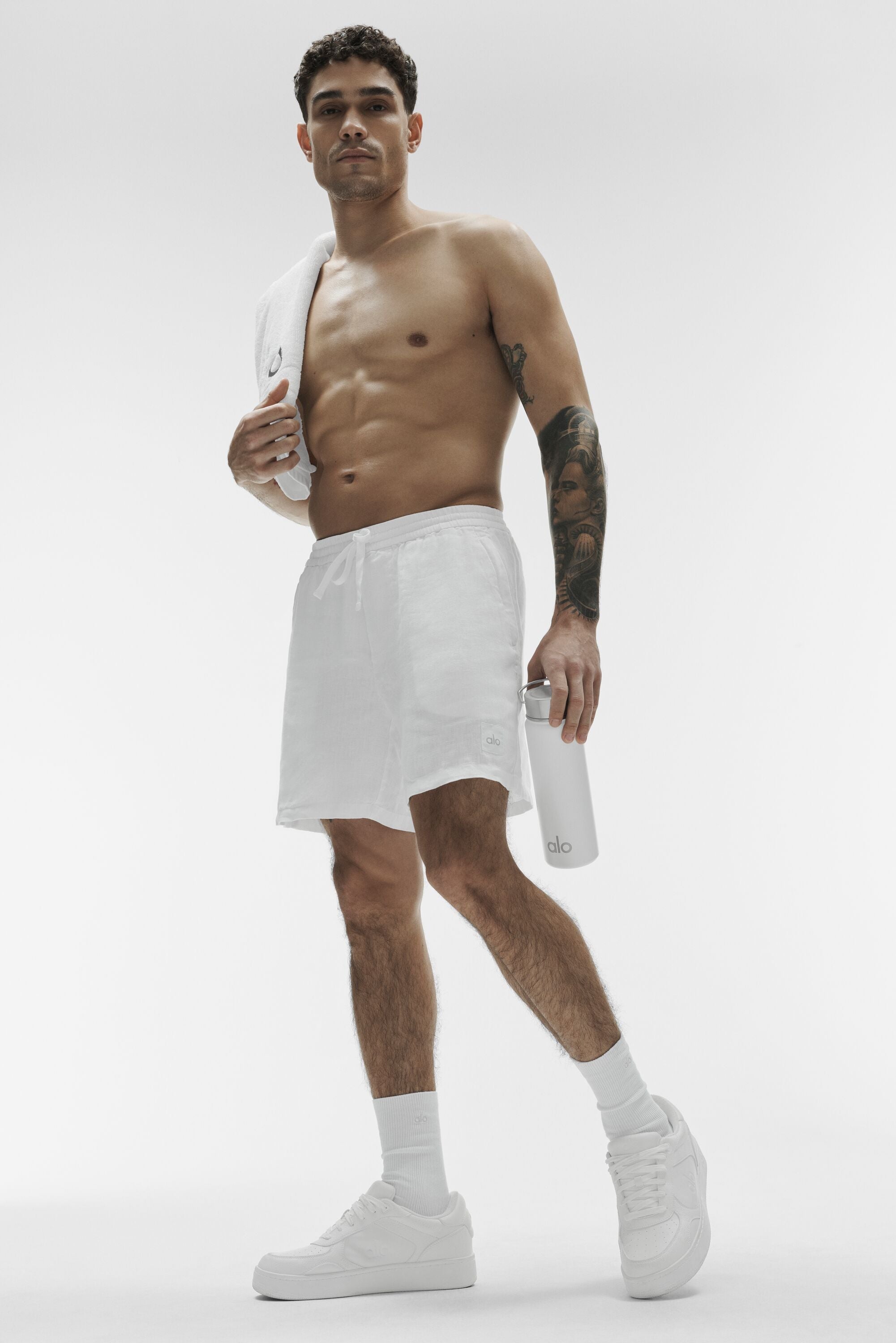 7" Linen Days Short - White image 4