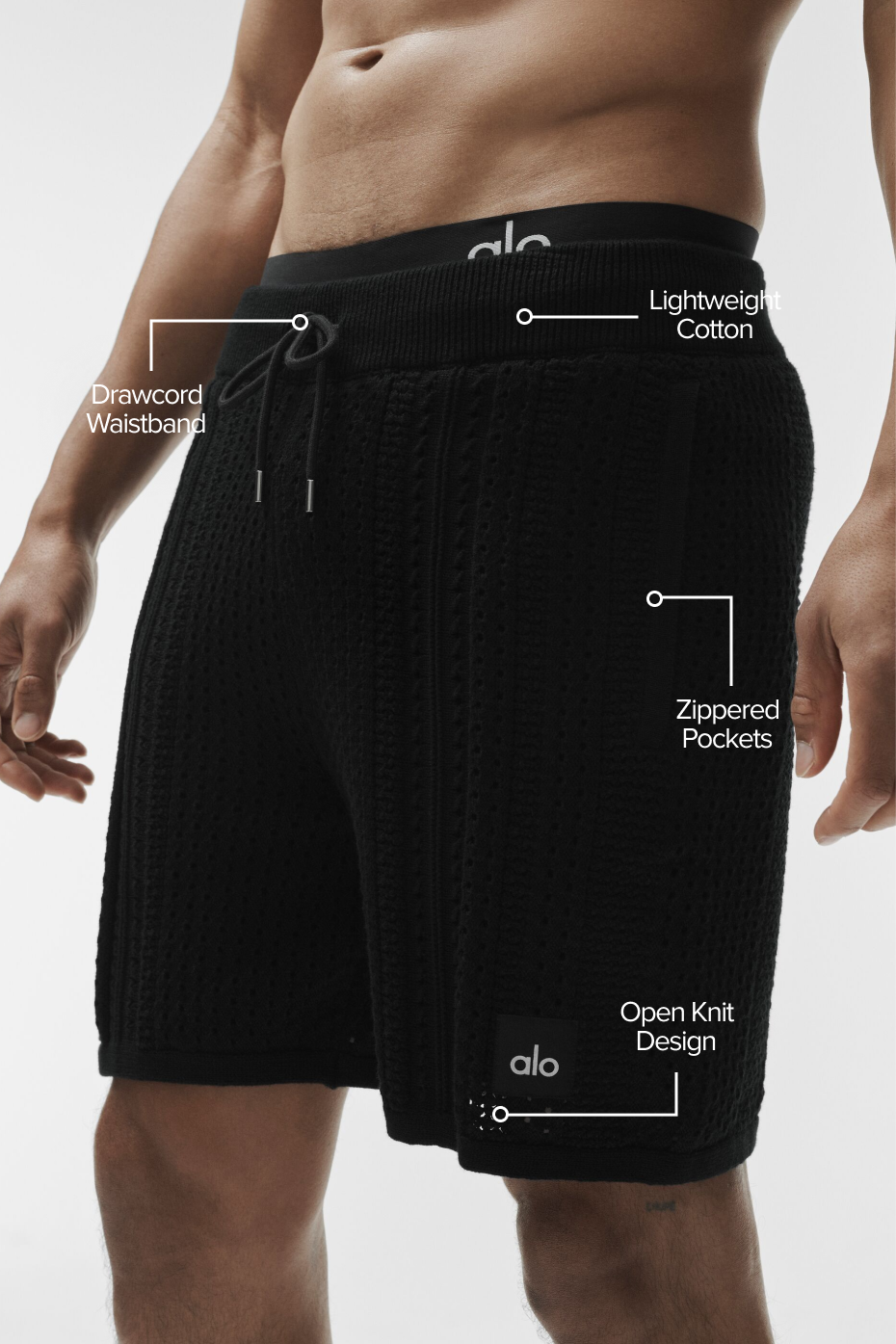 7" Coastline Knit Short - Black image 2