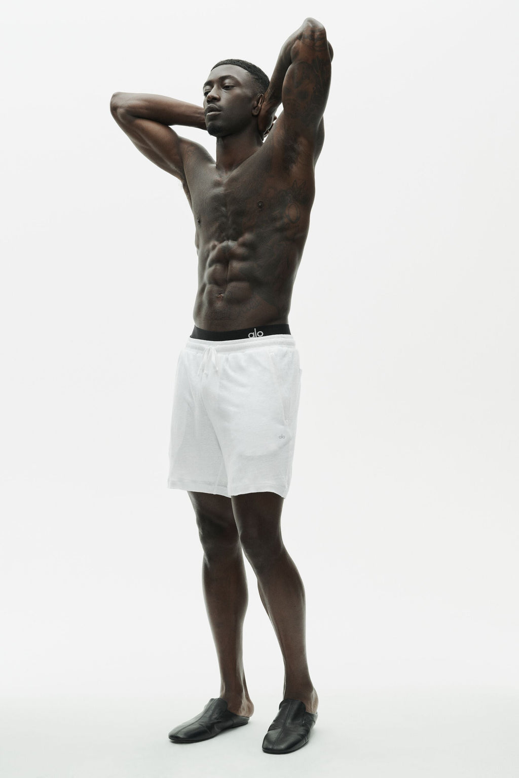 7" Linen Jersey Coastal Short - White image 5