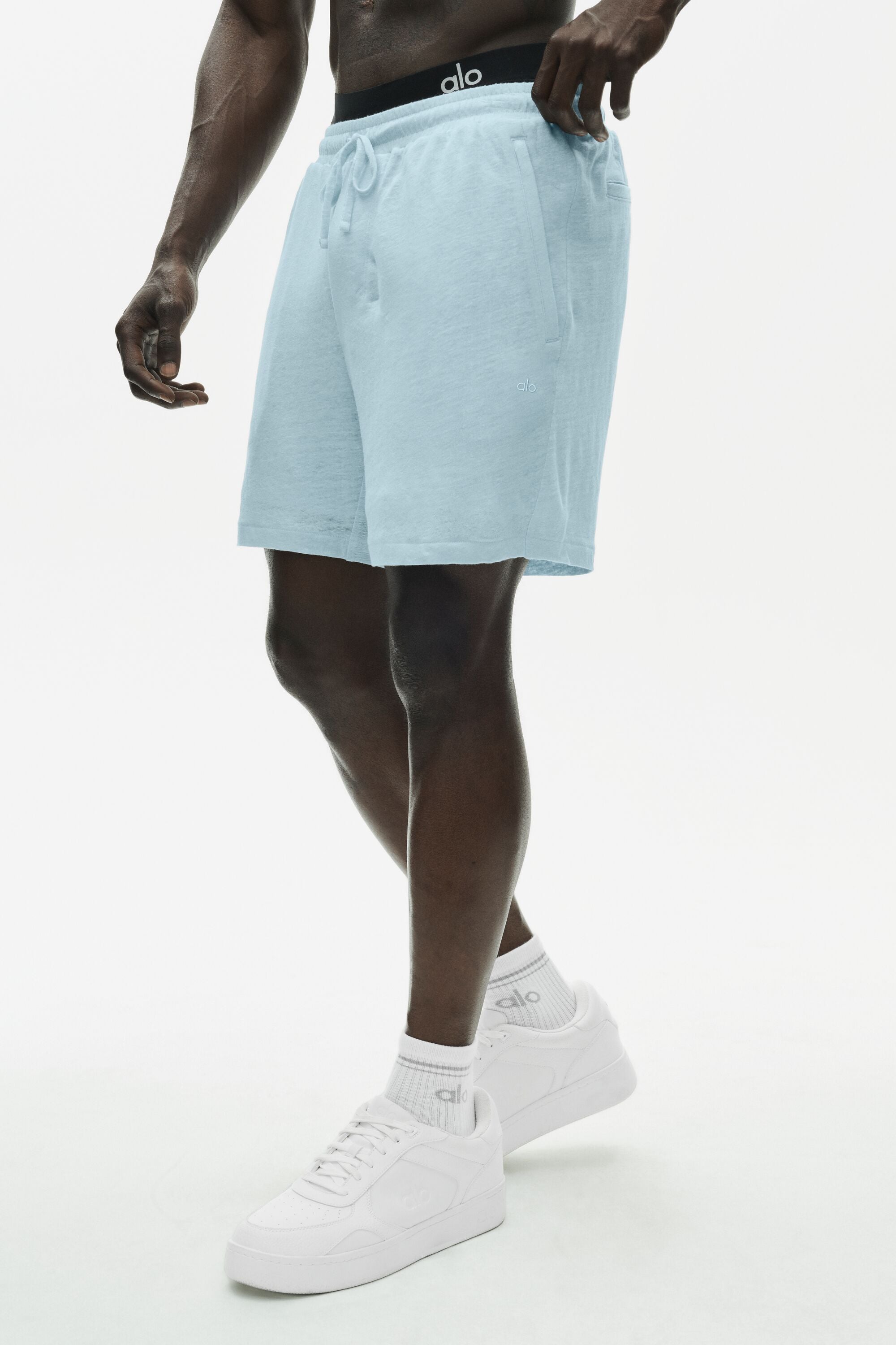 7" Linen Jersey Coastal Short - Seaside Blue image 1