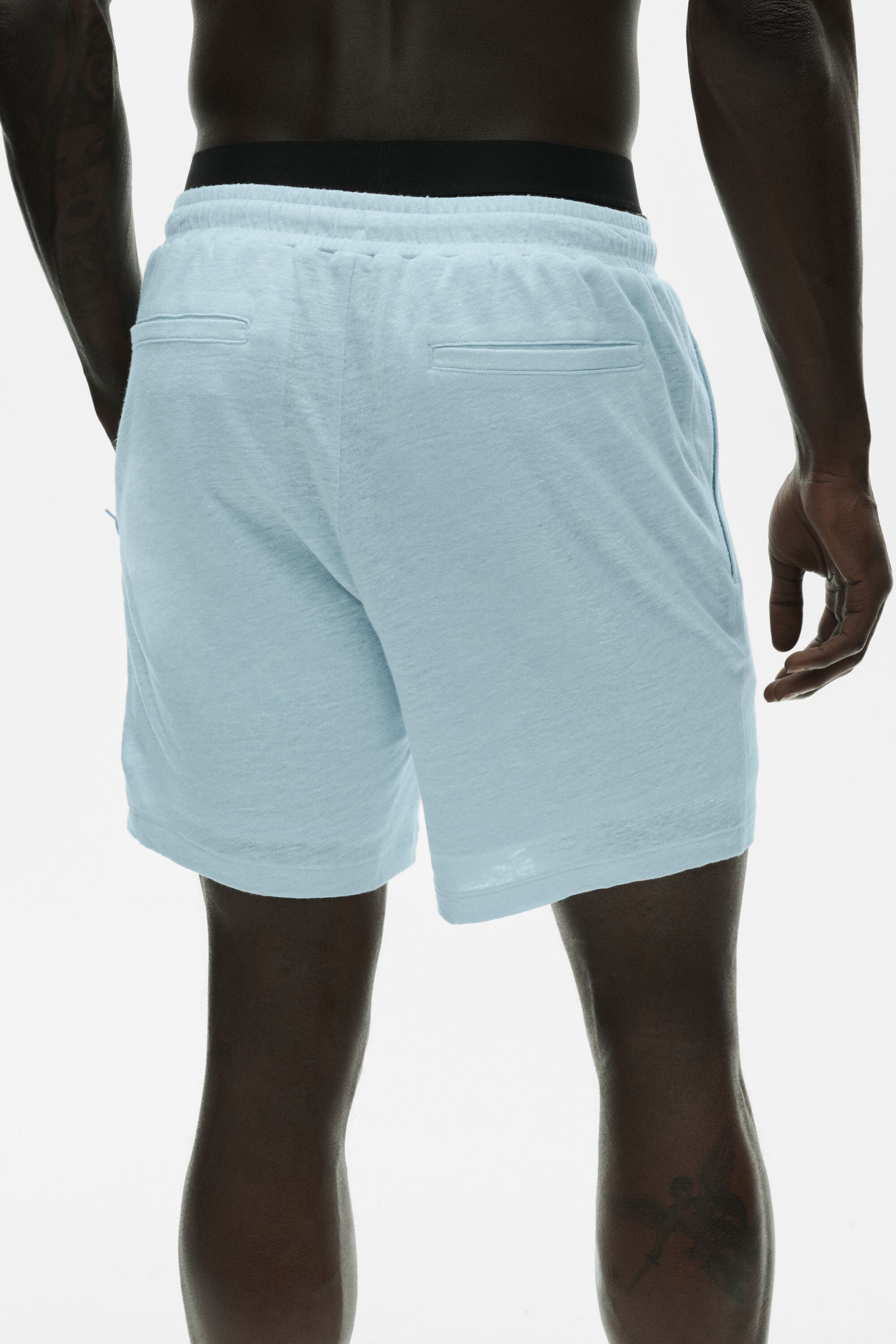 7" Linen Jersey Coastal Short - Seaside Blue image 3