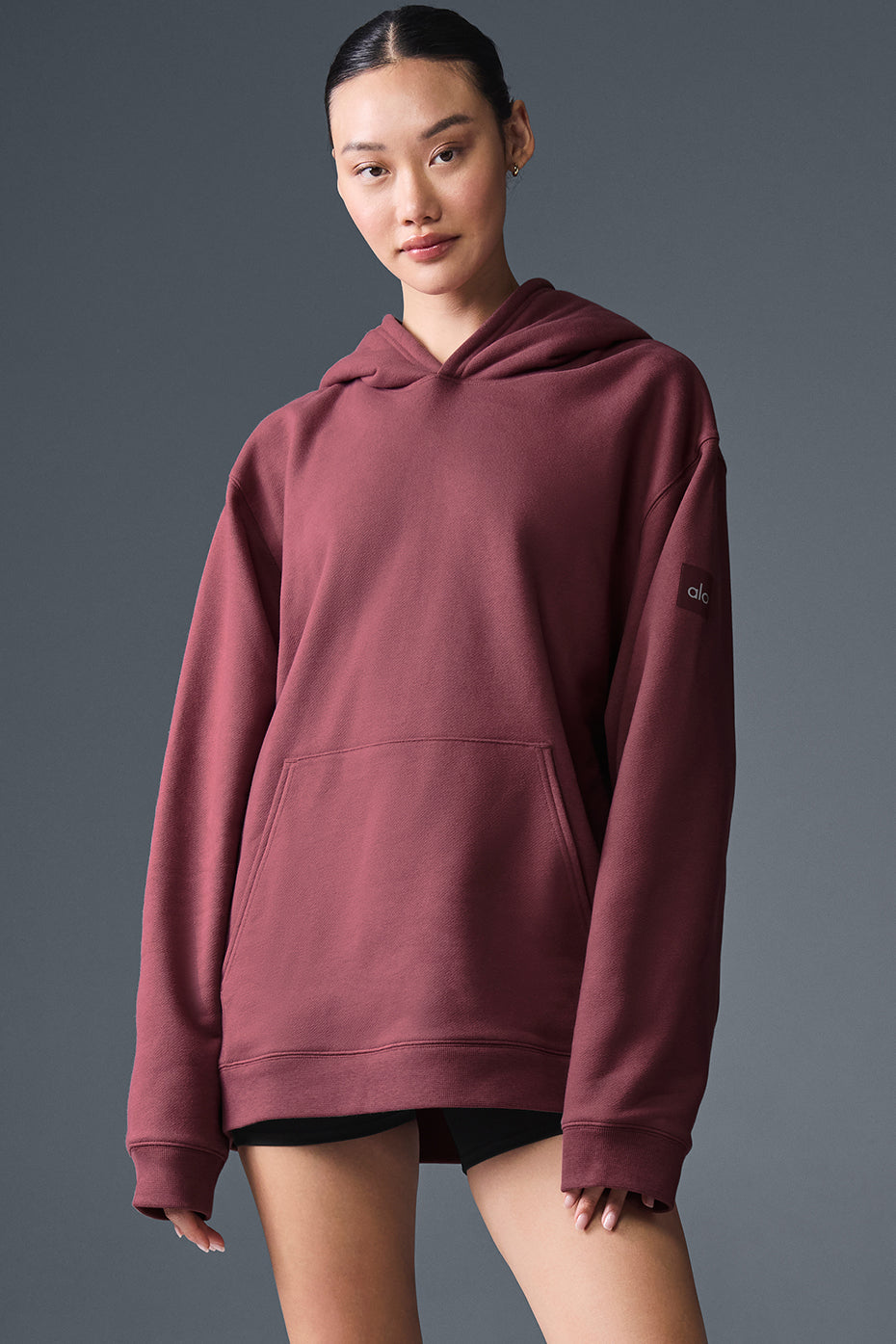 Renown Heavy Weight Hoodie - Burgundy Truffle image 1