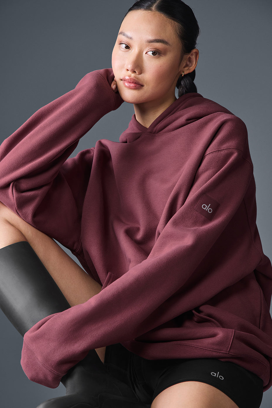 Renown Heavy Weight Hoodie - Burgundy Truffle image 5