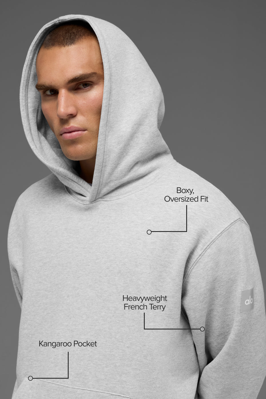 Renown Heavy Weight Hoodie - Athletic Heather Grey image 2