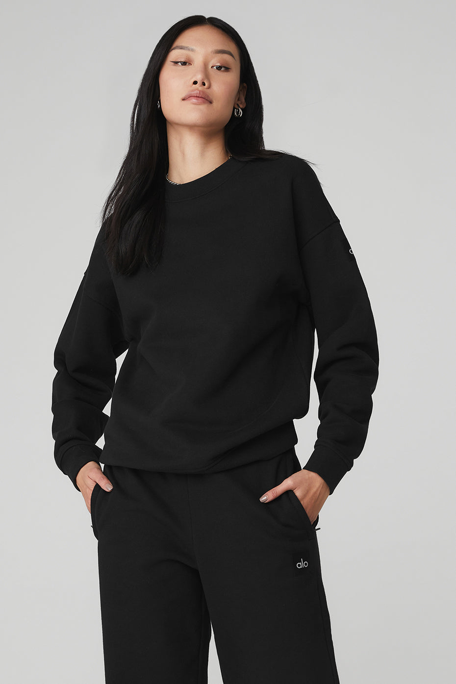 Renown Heavy Weight Crew Neck Pullover - Black image 1