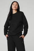 Renown Heavy Weight Crew Neck Pullover - Black image 1