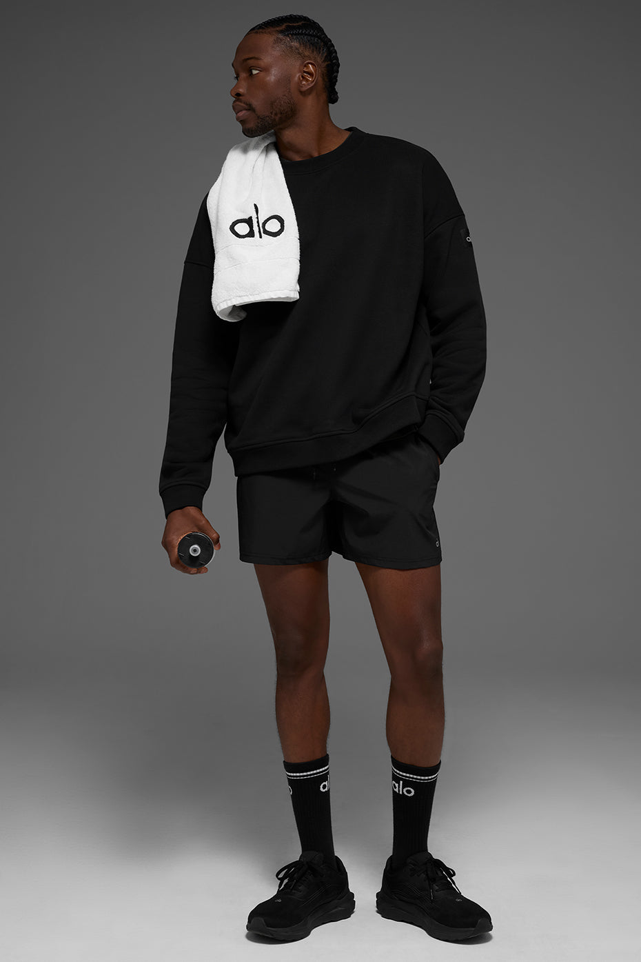 Renown Heavy Weight Crew Neck Pullover - Black image 4