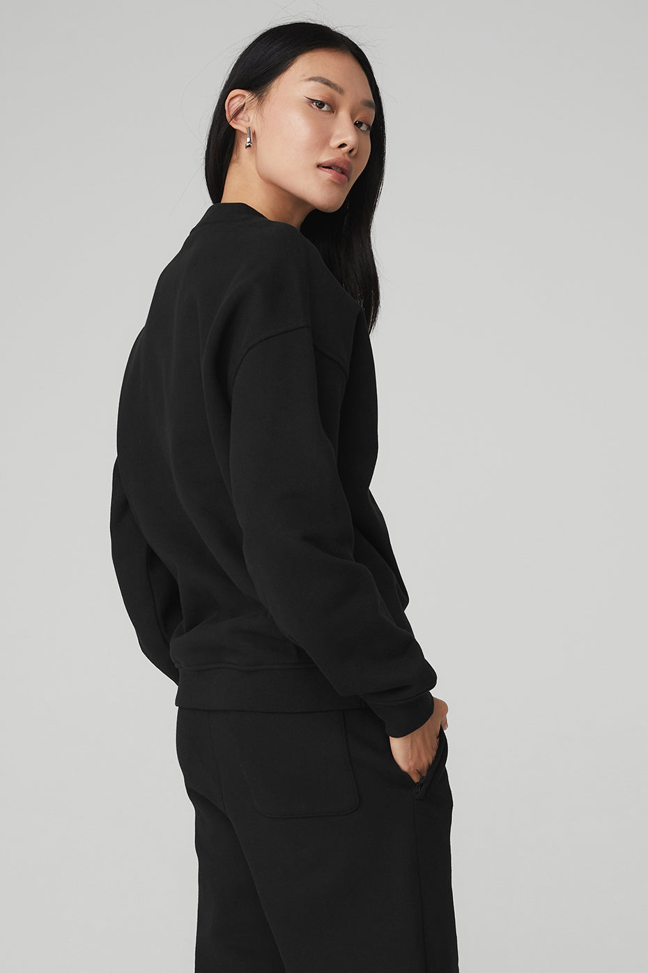 Renown Heavy Weight Crew Neck Pullover - Black image 2