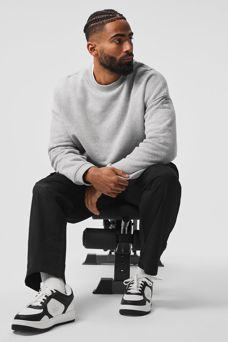 Renown Heavy Weight Crew Neck Pullover - Athletic Heather Grey image 4
