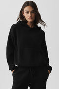 Scholar Hooded Sweater - Black image 1