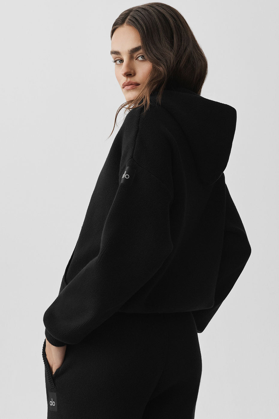Scholar Hooded Sweater - Black image 4