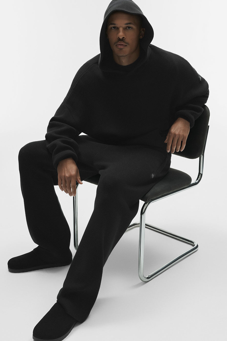 Scholar Hooded Sweater - Black image 4