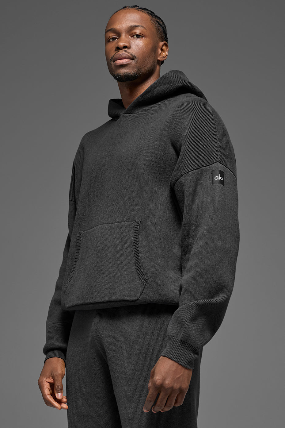 Scholar Hooded Sweater - Anthracite image 4