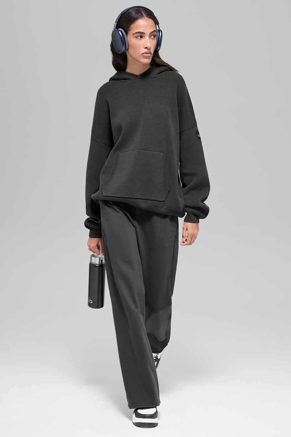 Scholar Hooded Sweater - Anthracite image 4