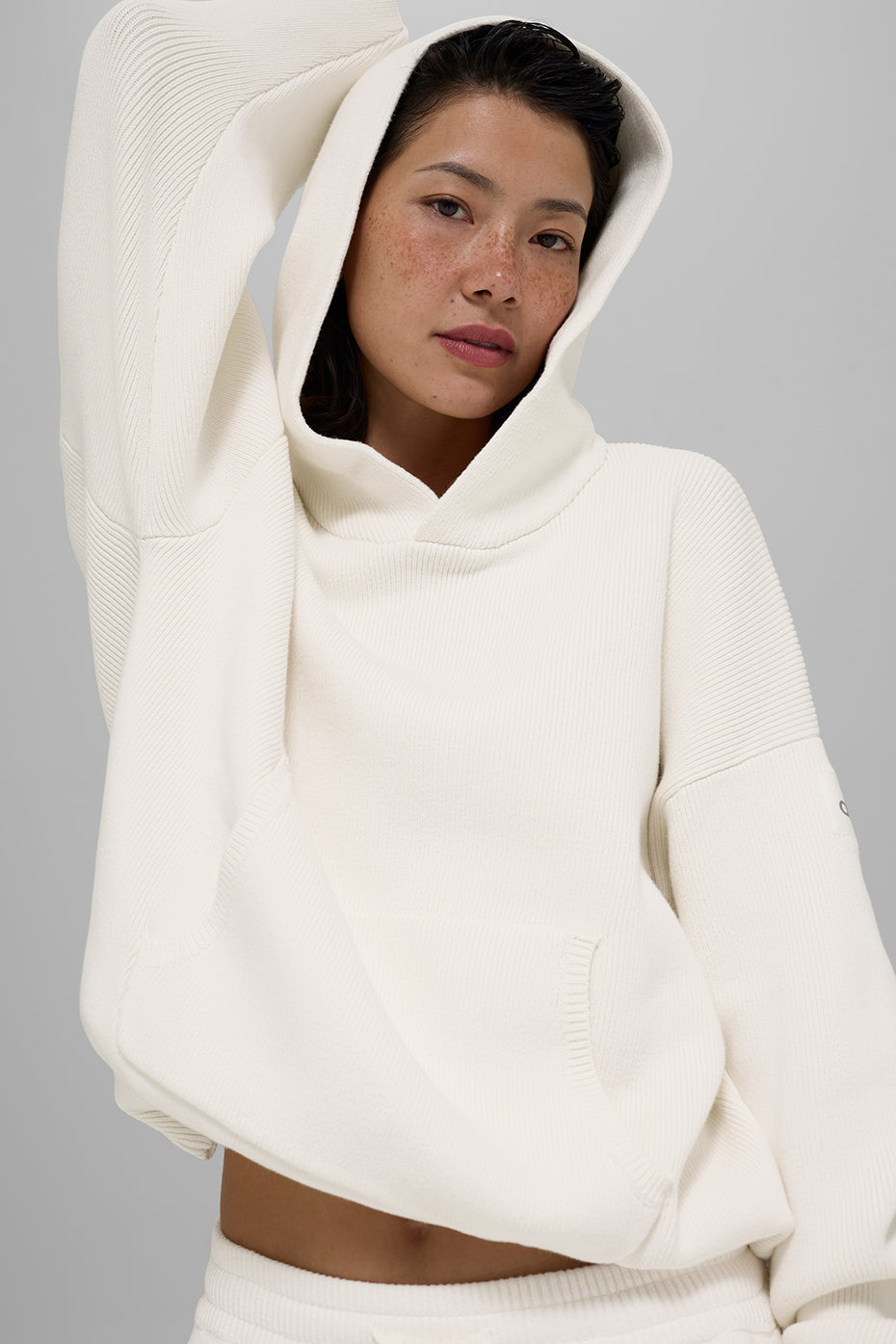 Scholar Hooded Sweater - Ivory image 1