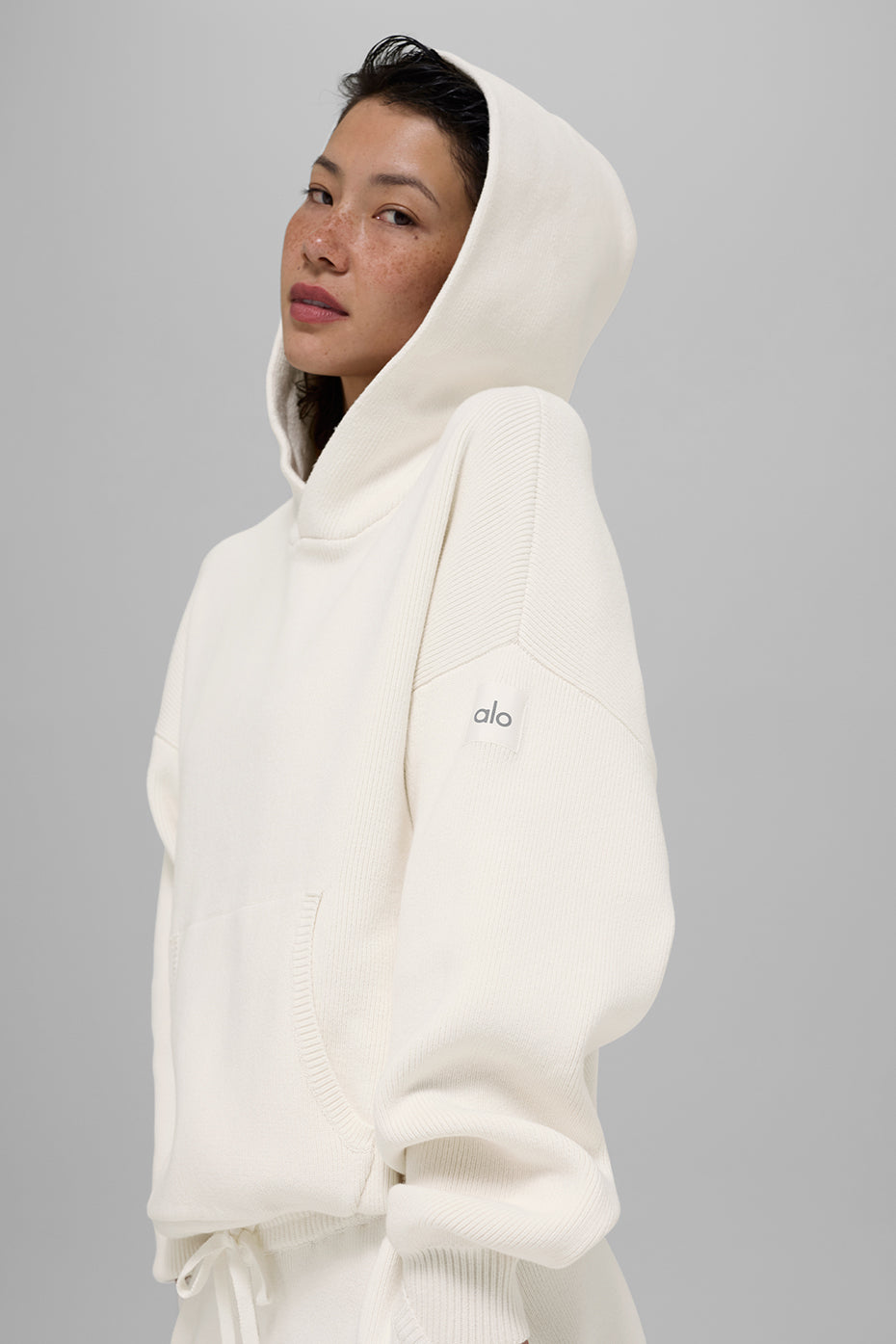 Scholar Hooded Sweater - Ivory image 3