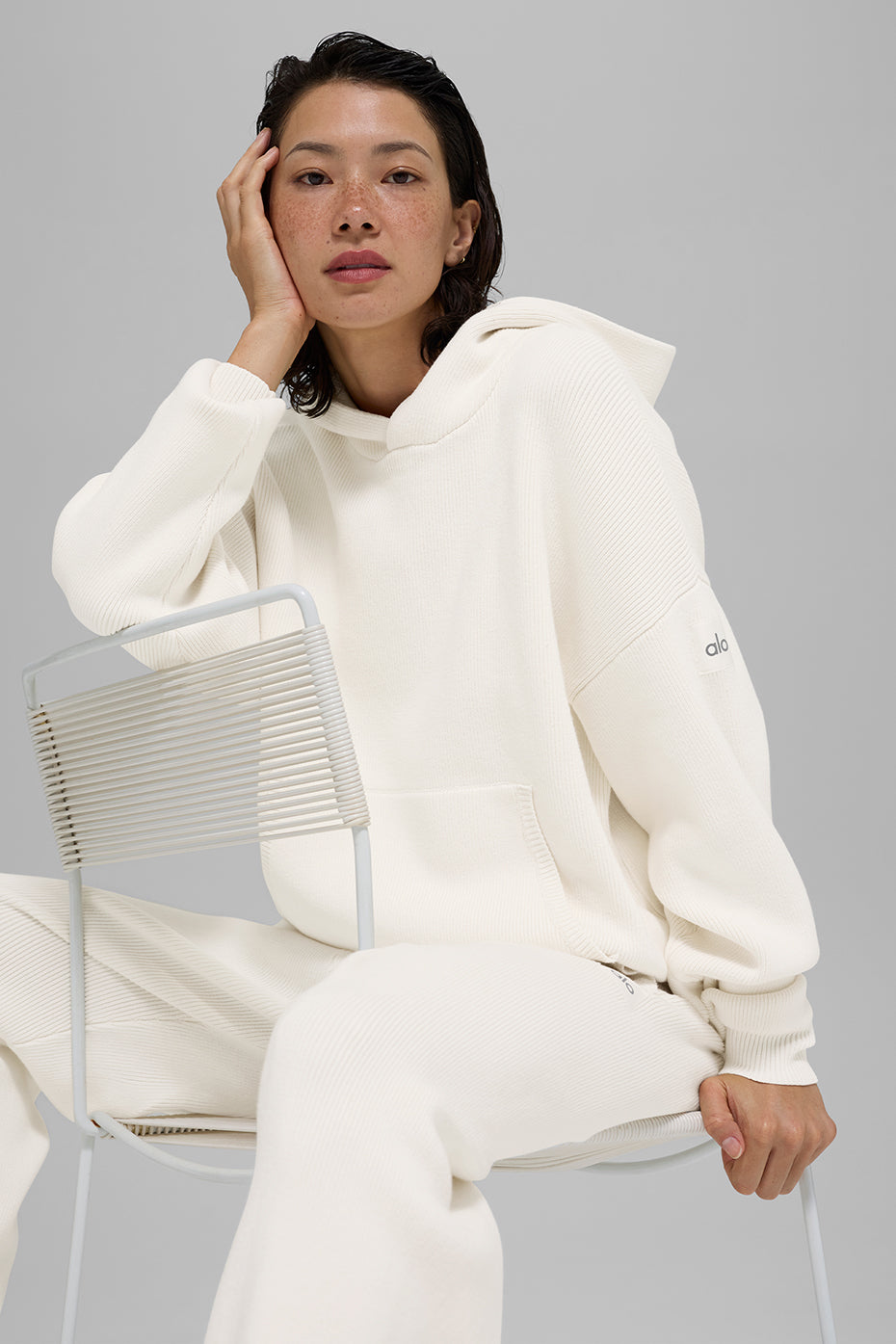 Scholar Hooded Sweater - Ivory image 4