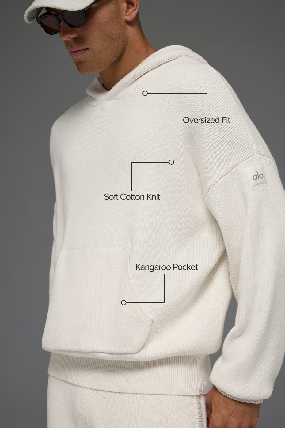 Scholar Hooded Sweater - Ivory image 2