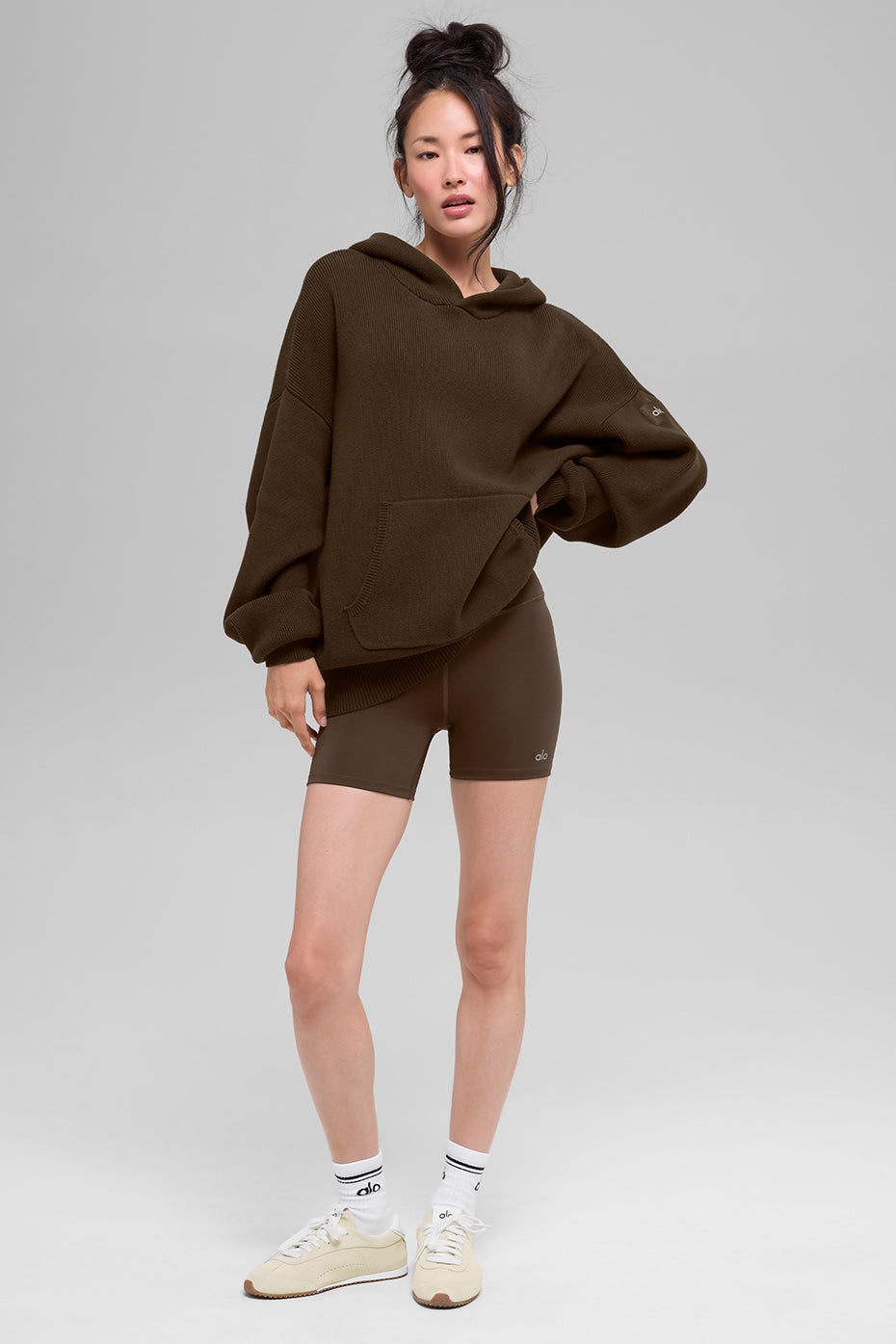 Scholar Hooded Sweater - Espresso image 5