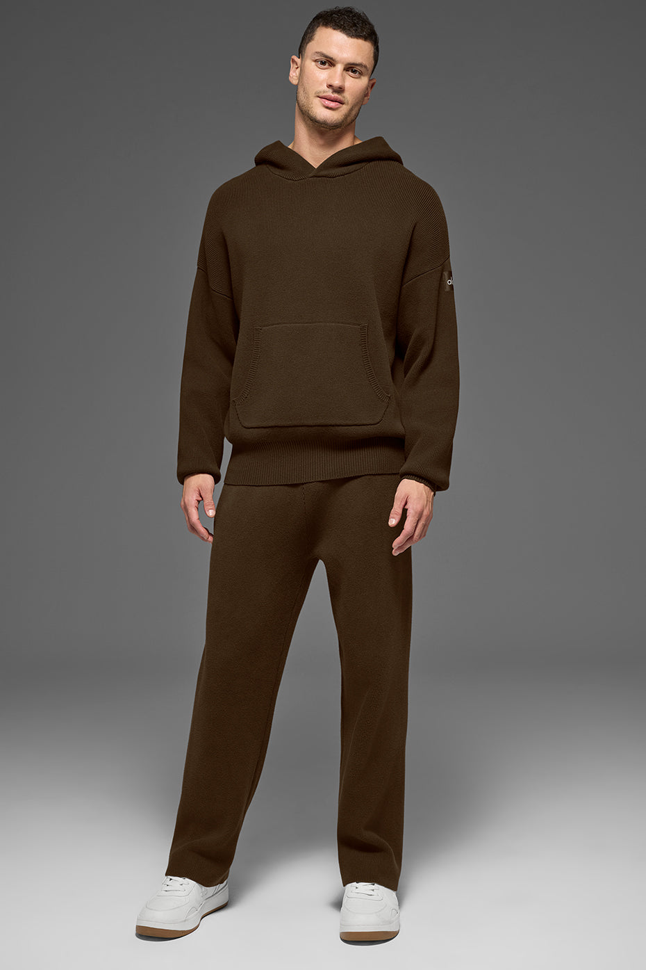 Scholar Hooded Sweater - Espresso image 1