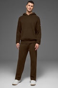 Scholar Hooded Sweater - Espresso image 1