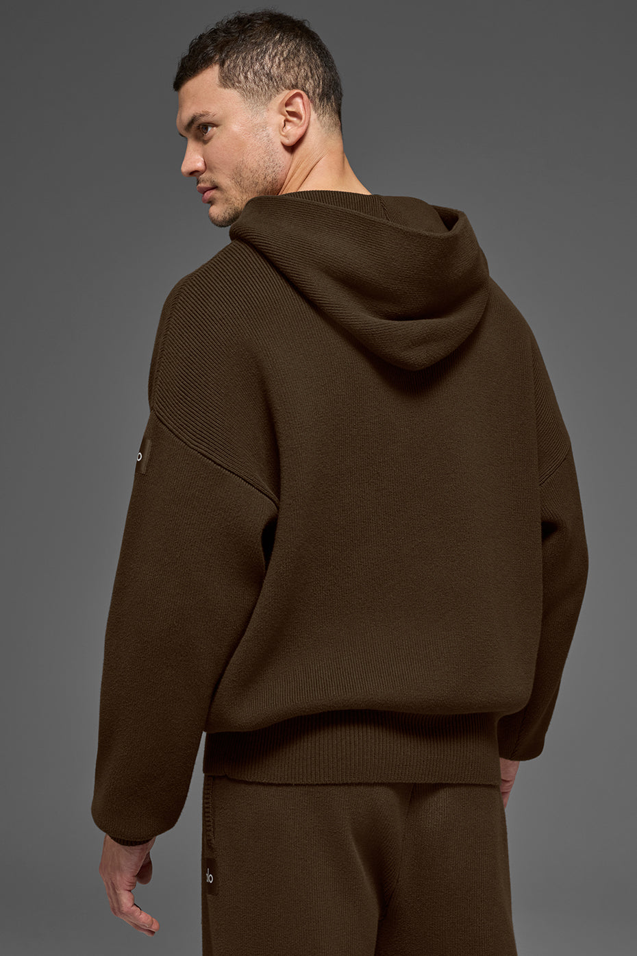 Scholar Hooded Sweater - Espresso image 3