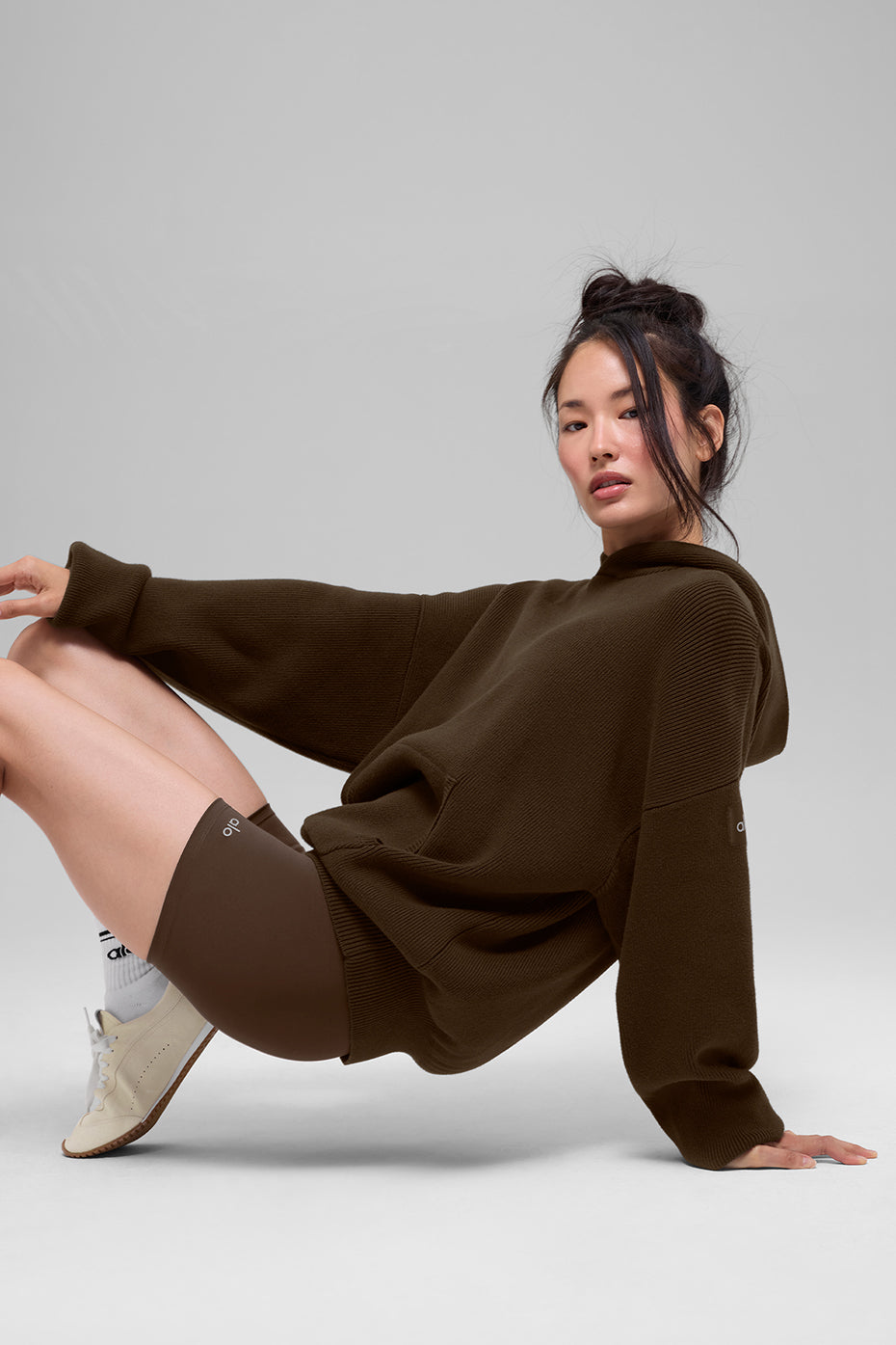 Scholar Hooded Sweater - Espresso image 4