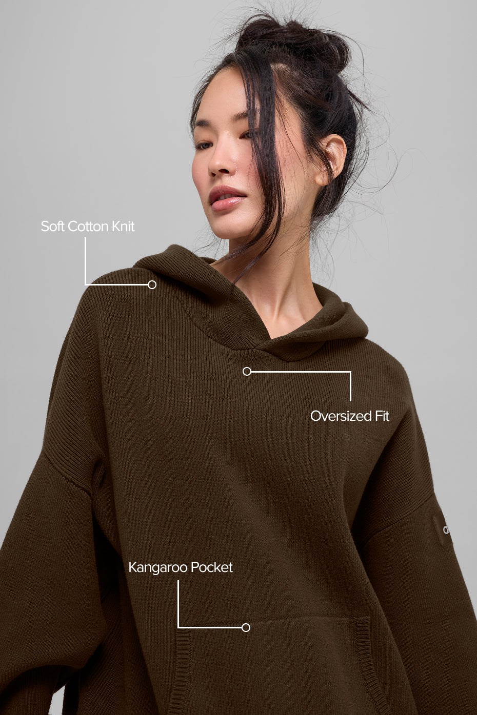 Scholar Hooded Sweater - Espresso image 2