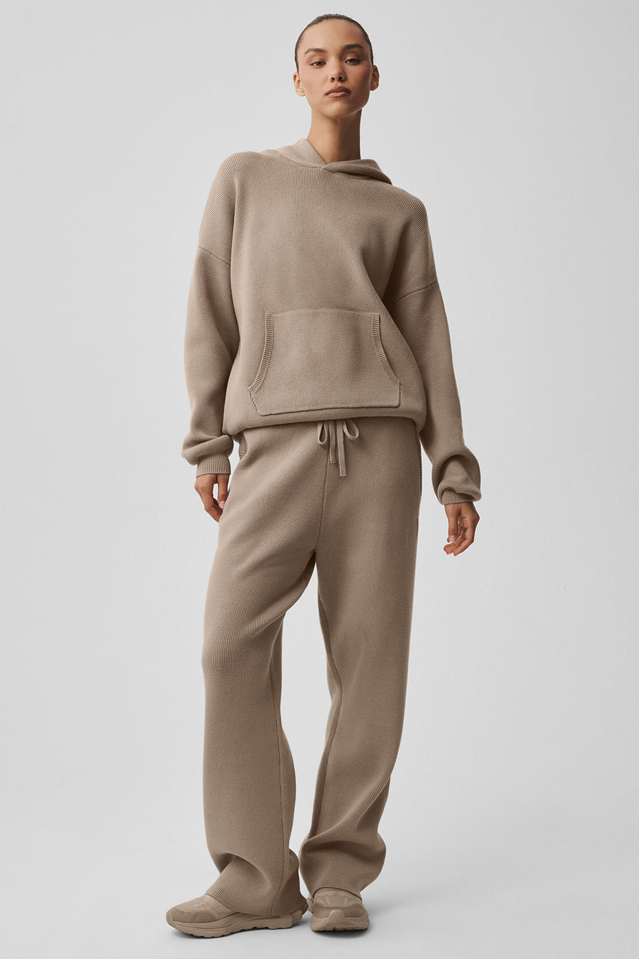 Scholar Hooded Sweater - Gravel image 4