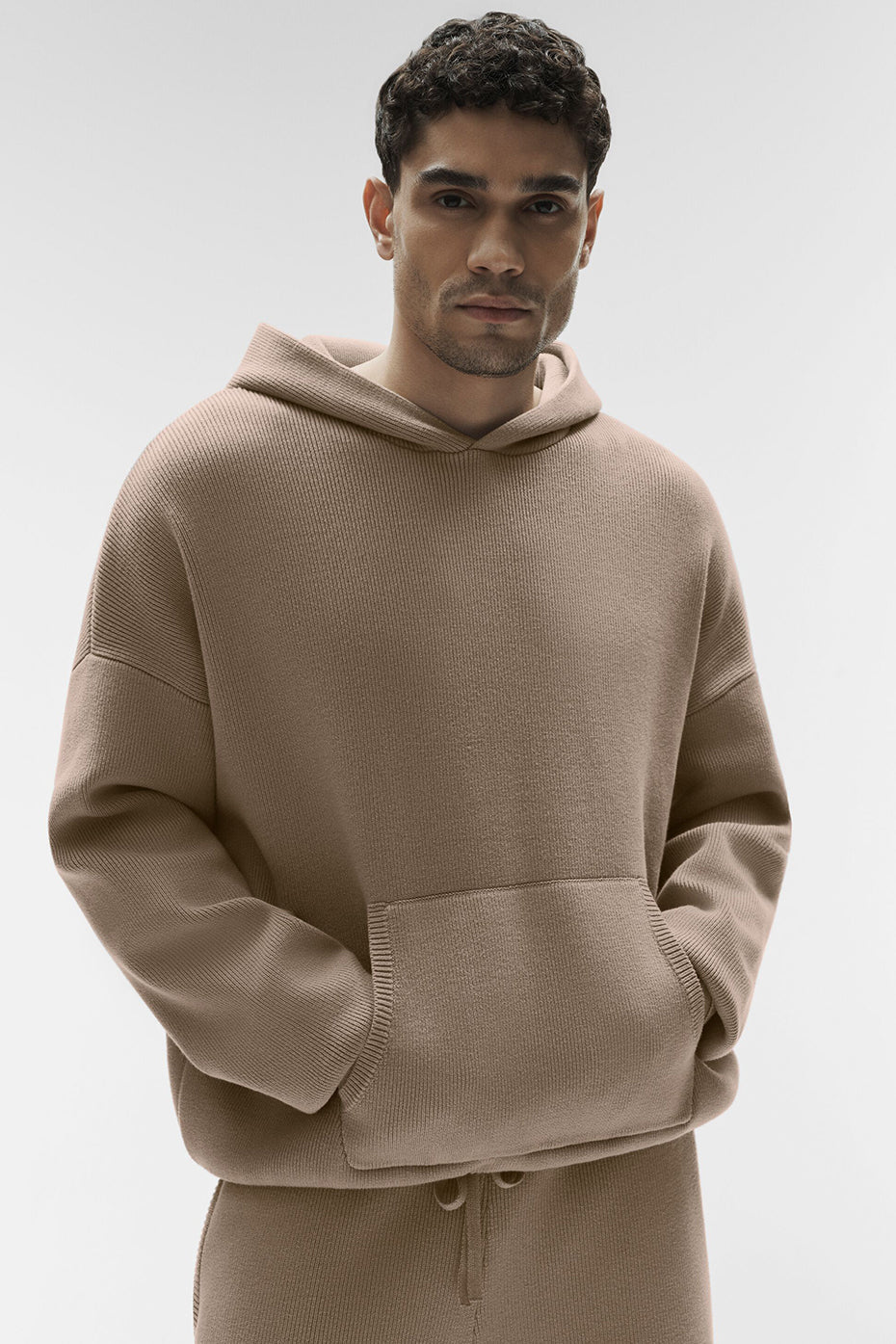 Scholar Hooded Sweater - Gravel image 3