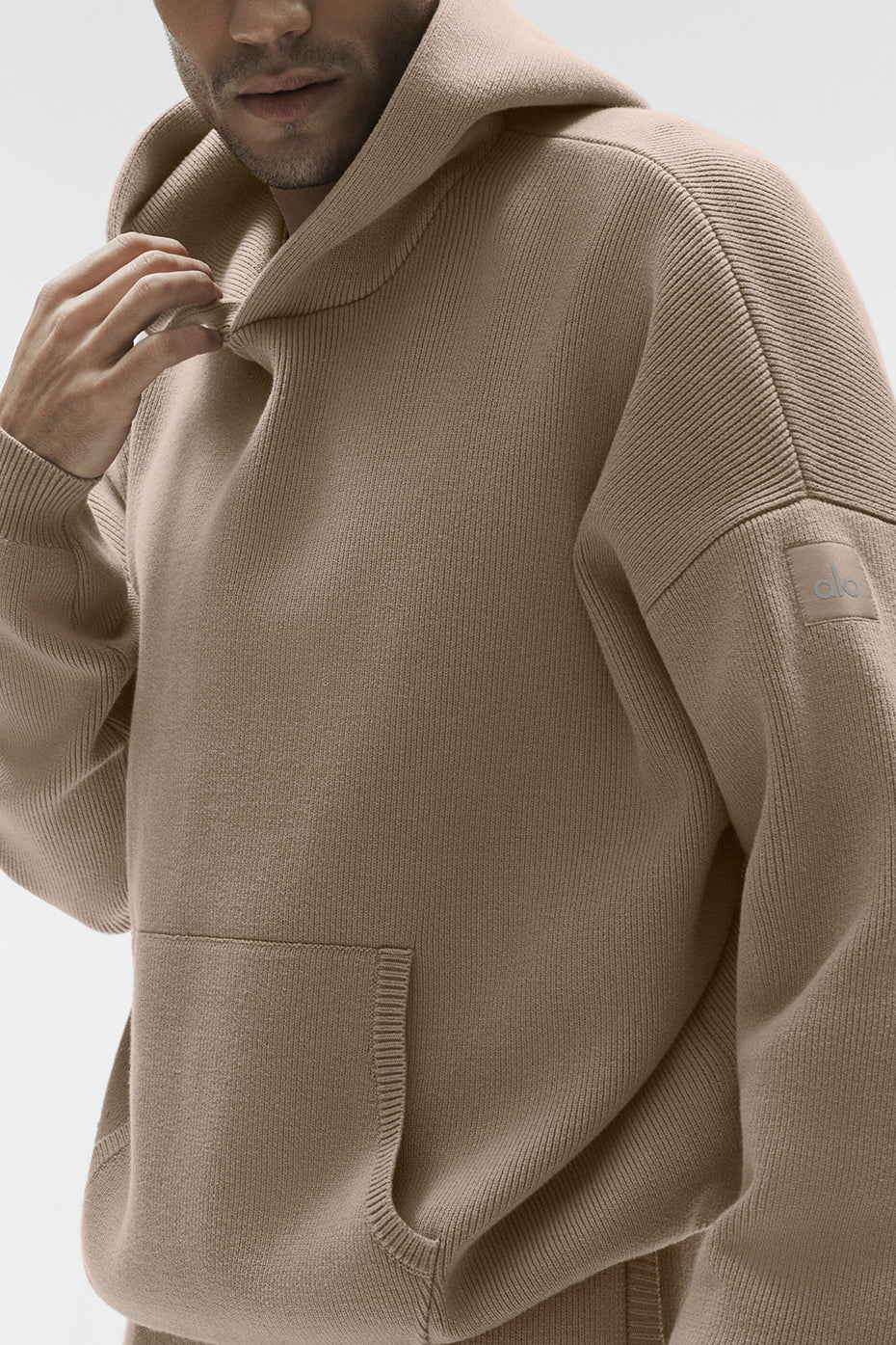 Scholar Hooded Sweater - Gravel image 4