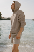 Scholar Hooded Sweater - Gravel image 1