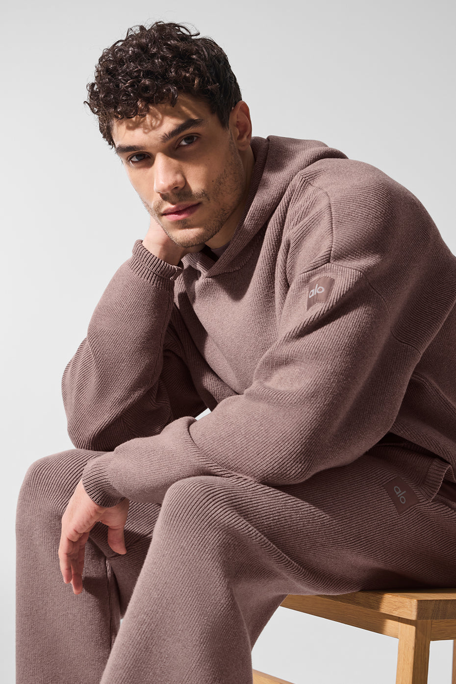 Scholar Hooded Sweater - Mushroom Heather image 3